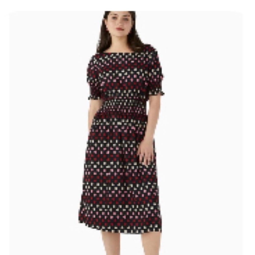 ♠️Kate Spade Orchard Apple Blaire Midi Dress, Blazer Blue NWT -Free Shipping!!